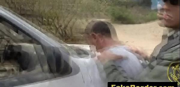  Pale Vixen With Firm Round Butt Gets Pussy Banged By Border Patrol Agent